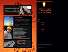 Tablet Screenshot of focuselectric.ro